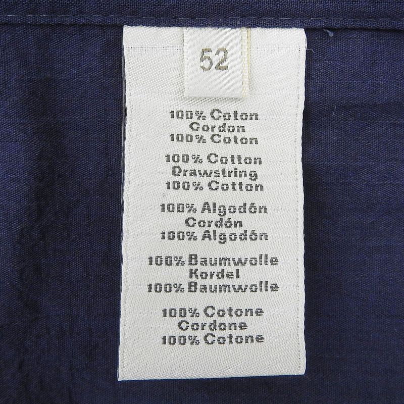 Hermes 25SS 100% Cotton Marine Double Zip Serie Button Hooded Jacket Blouson