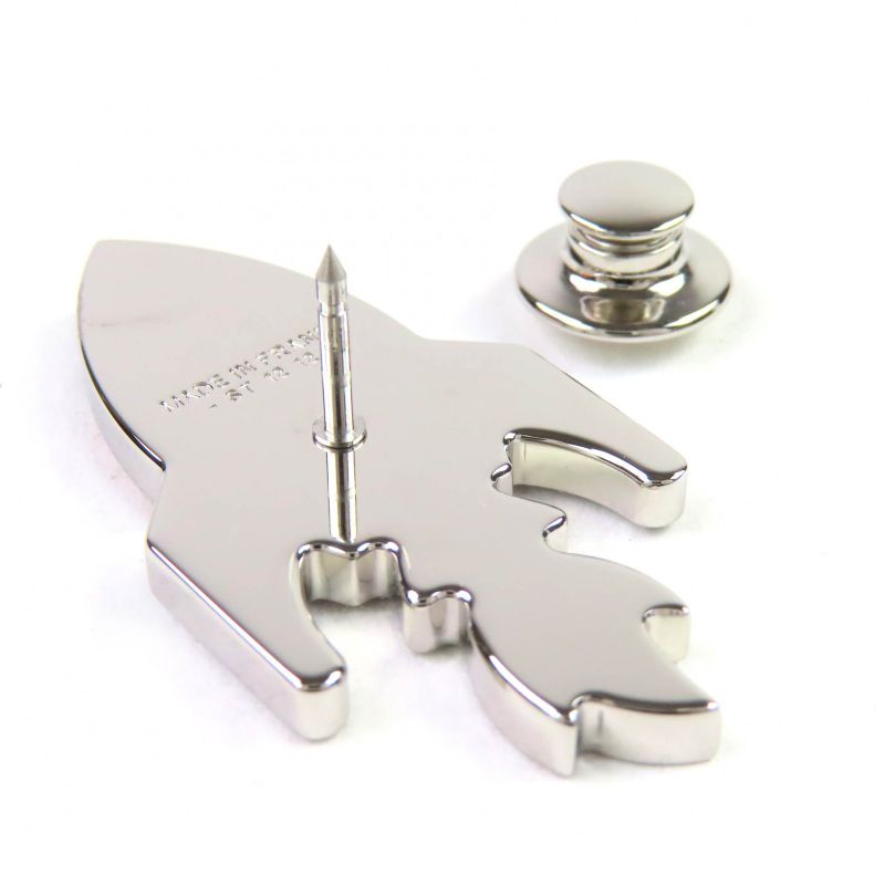 Hermes Space H Space Ash Silver Hardware Crudo Cell Pin Brooch Multicolor With