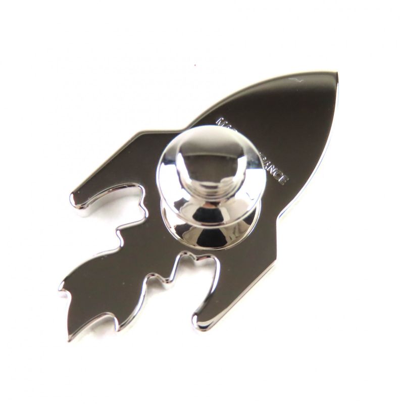 Hermes Space H Space Ash Silver Hardware Crudo Cell Pin Brooch Multicolor With