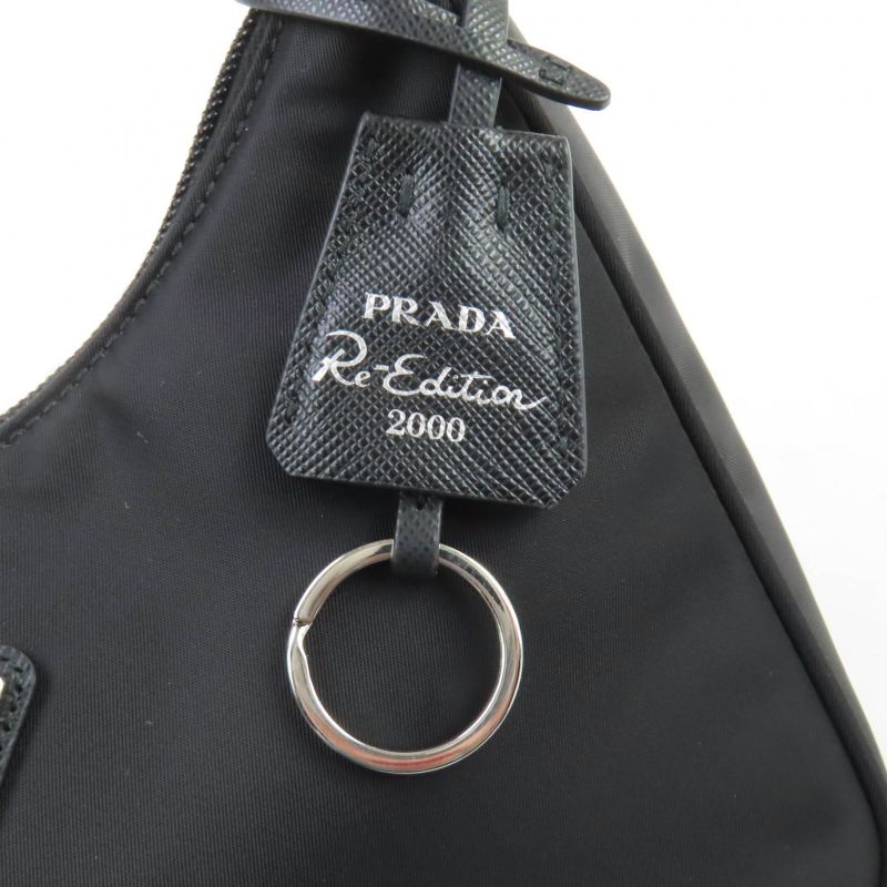 Prada 1ne515 Re-edition 2000 Triangle Logo Clochette Appendix Tessuto Mini Bag