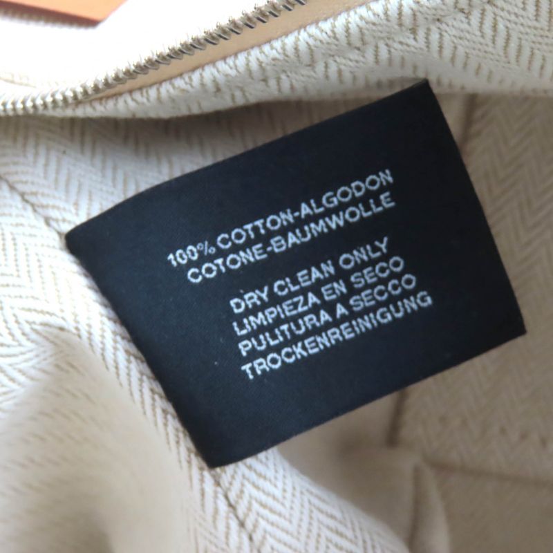 Hermes Brid A Black PM Cotton 100% Natural Silver Hardware H Logo Handbag Pouch