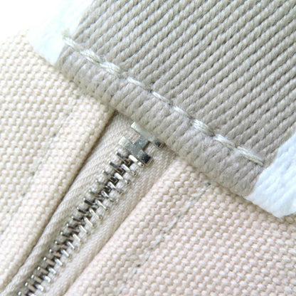 Hermes Brid A Black PM Cotton 100% Natural Silver Hardware H Logo Handbag Pouch