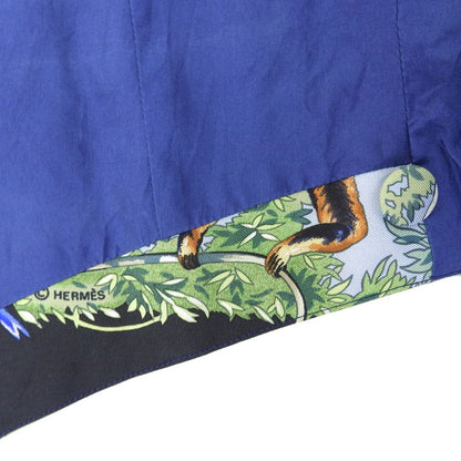 Hermes Vintage 100% Silk Very Rare Sichuan Animal Print Gilet