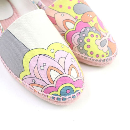 Hermes 191063z Logo All-over Espadrilles Slip-on Multi 35 With Box And Storage