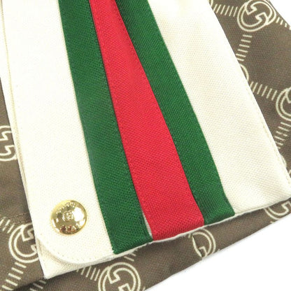 Gucci 671496 Interlocking G All-over Patterned Webline Track Pants Jersey Brown