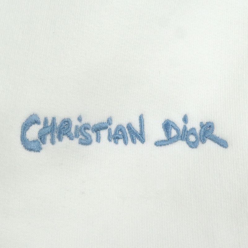 DIOR Homme 24AW 443j616a0531 Logo Embroidery Half Zip Sweatshirt White M Made