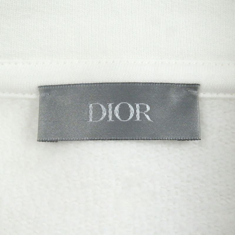 DIOR Homme 24AW 443j616a0531 Logo Embroidery Half Zip Sweatshirt White M Made