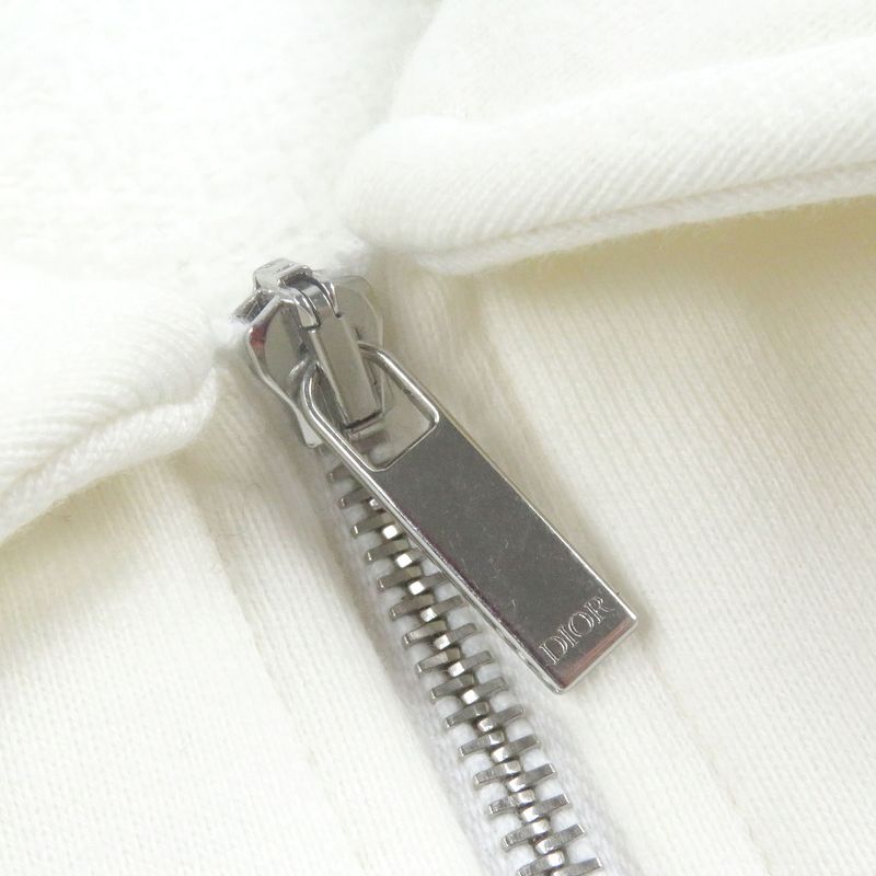 DIOR Homme 24AW 443j616a0531 Logo Embroidery Half Zip Sweatshirt White M Made