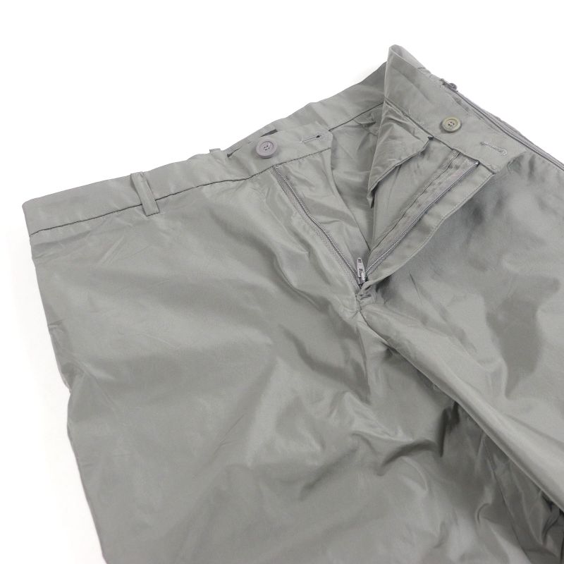 Balenciaga 22AW 720217 Unisex Nylon Pants Straight Pants Gray XS Made In Italy