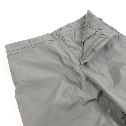 Balenciaga 22AW 720217 Unisex Nylon Pants Straight Pants Gray XS Made In Italy