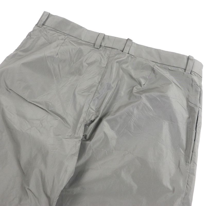 Balenciaga 22AW 720217 Unisex Nylon Pants Straight Pants Gray XS Made In Italy