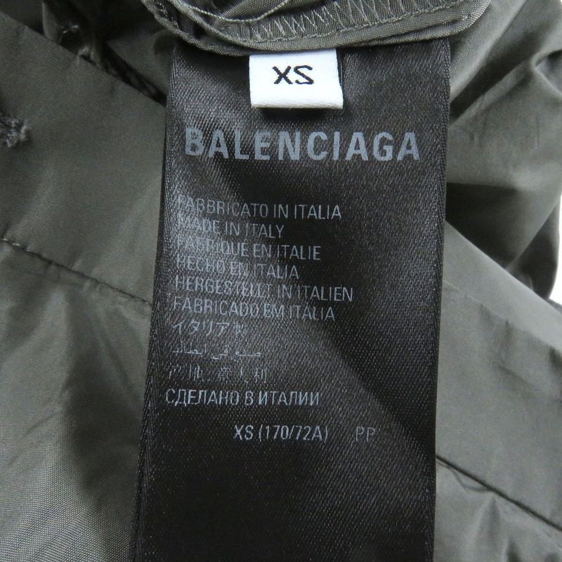 Balenciaga 22AW 720217 Unisex Nylon Pants Straight Pants Gray XS Made In Italy