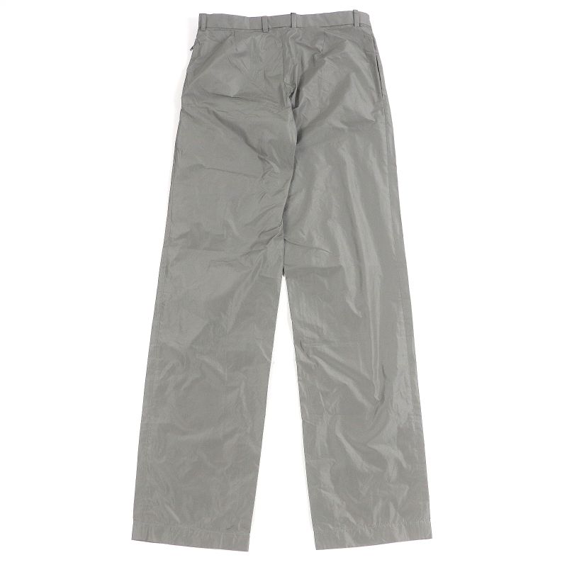 Balenciaga 22AW 720217 Unisex Nylon Pants Straight Pants Gray XS Made In Italy