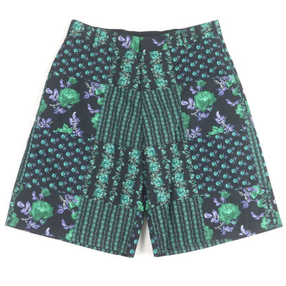 DIOR Homme 22AW 293c170a5680 100% Cotton Roses Total Pattern Half-pants Black