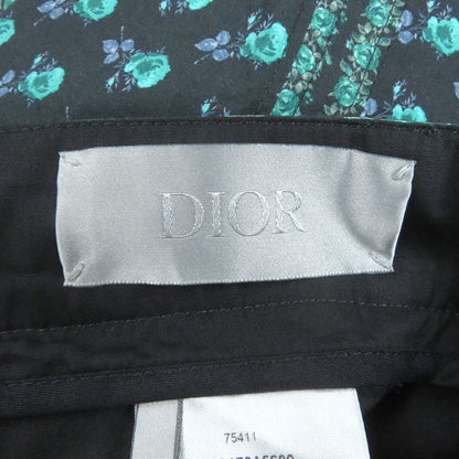 DIOR Homme 22AW 293c170a5680 100% Cotton Roses Total Pattern Half-pants Black