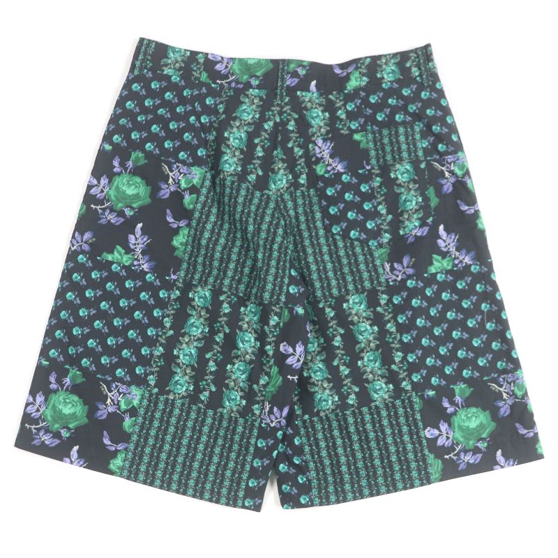 DIOR Homme 22AW 293c170a5680 100% Cotton Roses Total Pattern Half-pants Black