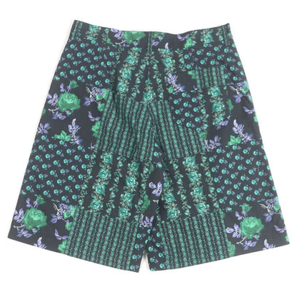 DIOR Homme 22AW 293c170a5680 100% Cotton Roses Total Pattern Half-pants Black