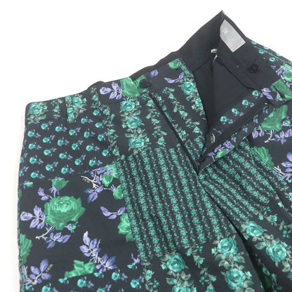 DIOR Homme 22AW 293c170a5680 100% Cotton Roses Total Pattern Half-pants Black
