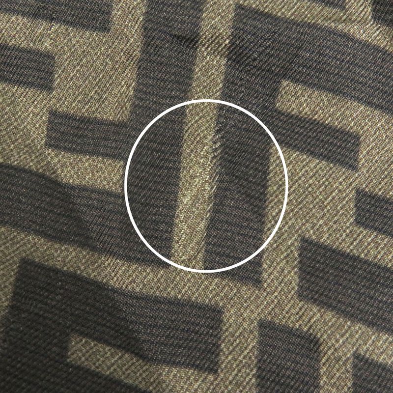 Fendi 2022 Fb0416 100% Silk FF Logo Zucca Total Pattern Easy Pants Pajama Pants