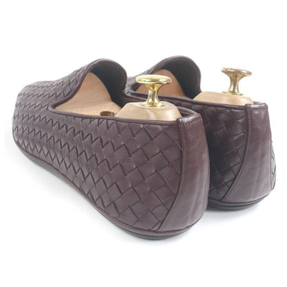 Bottega Veneta Leather Intrecciato Slip-on Loafer Bordeaux 44
