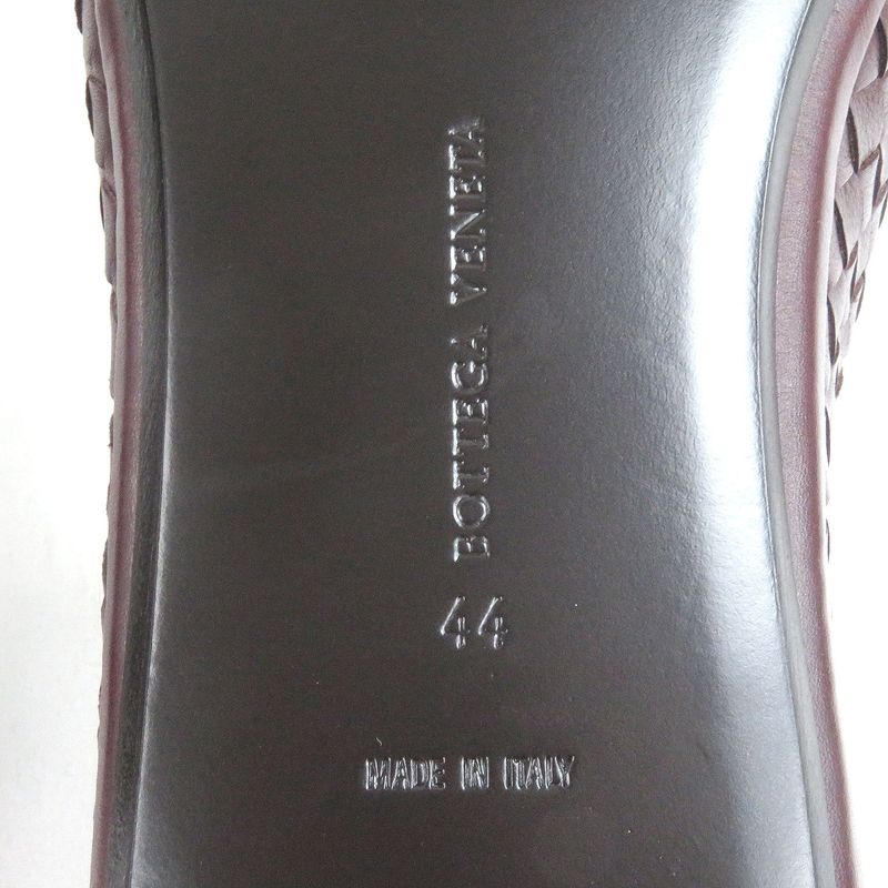 Bottega Veneta Leather Intrecciato Slip-on Loafer Bordeaux 44