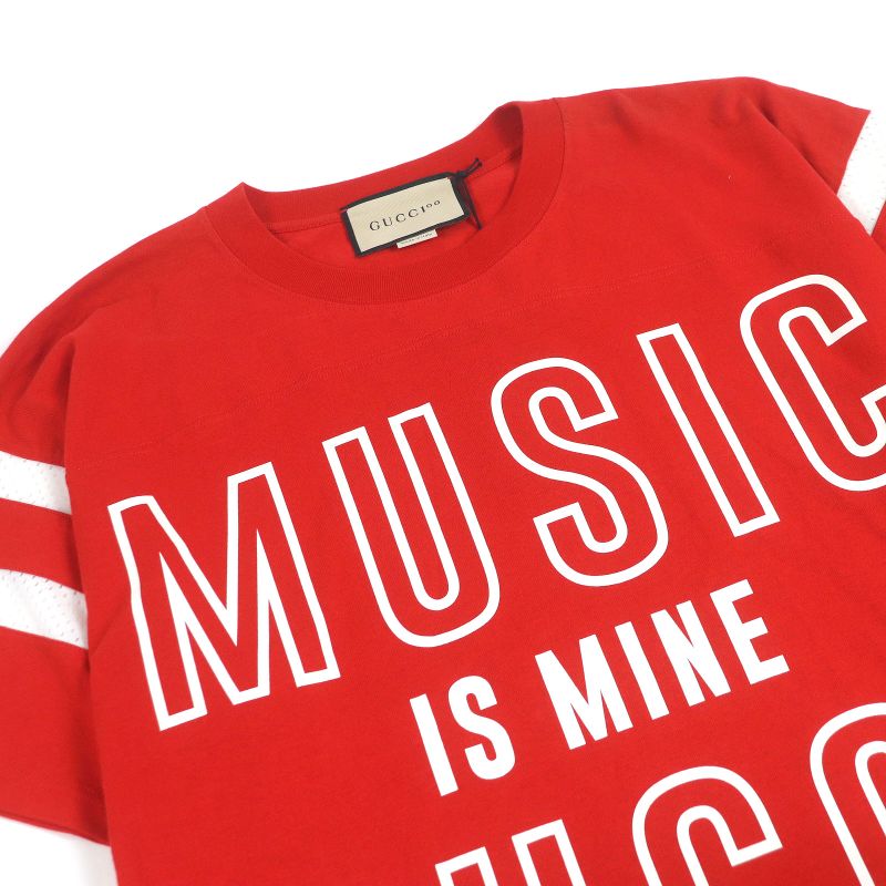 Gucci 100th Anniversary 22SS 655459 100% Cotton Logo Print Cut & Sleeve