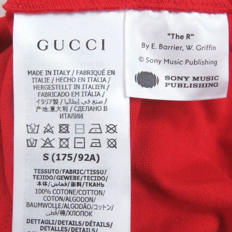 Gucci 100th Anniversary 22SS 655459 100% Cotton Logo Print Cut & Sleeve