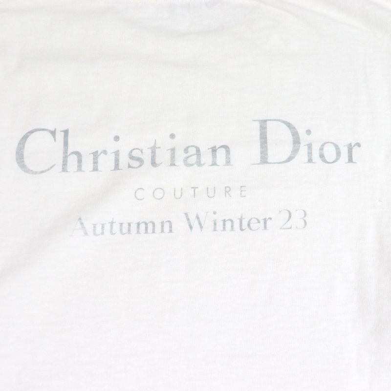 DIOR Homme 34dj696a0849 100% Cotton Damaged Logo Print Short Sleeve T-shirt