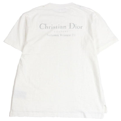 DIOR Homme 34dj696a0849 100% Cotton Damaged Logo Print Short Sleeve T-shirt
