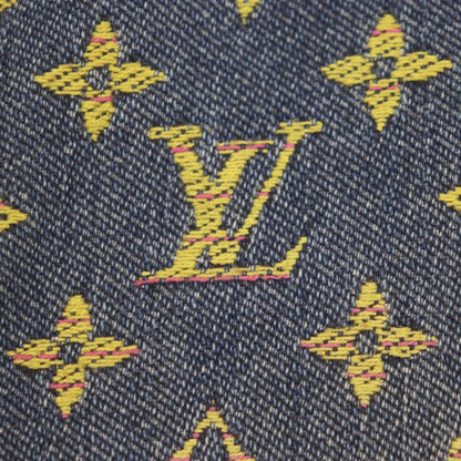 Louis Vuitton 23SS Monogram Lvhardware Leather Denim Shorts With Patches