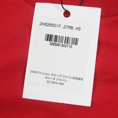Celine 2x826501f 100% Cotton Strange Print Crew Neck Short Sleeve Red XS Made