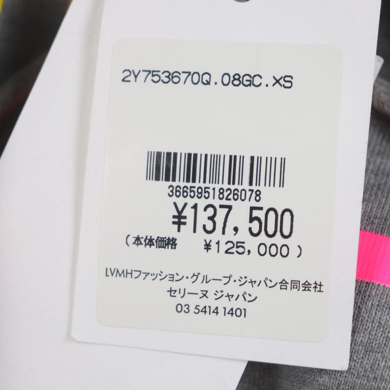 Celine 2y753670q Gradient Logo Print Pullover Hoodie Gray XS Made In Italy