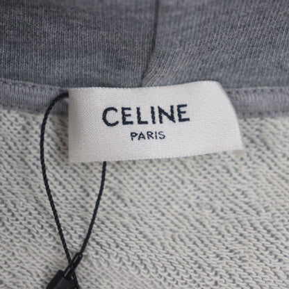 Celine 2y753670q Gradient Logo Print Pullover Hoodie Gray XS Made In Italy