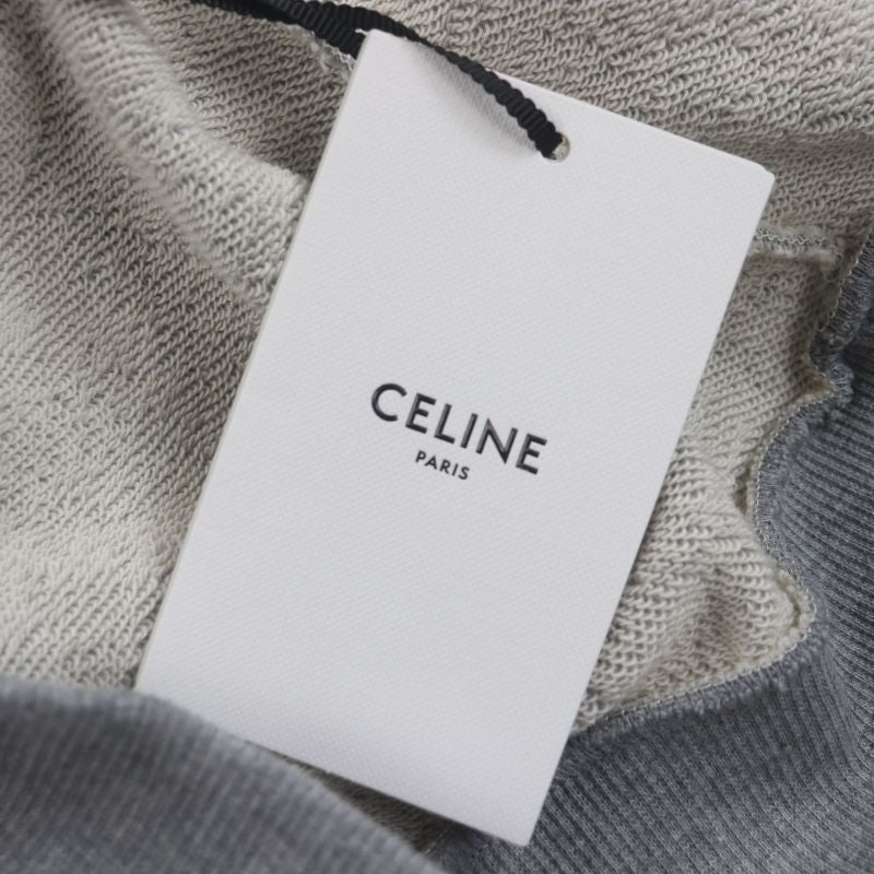 Celine 2y753670q Gradient Logo Print Pullover Hoodie Gray XS Made In Italy