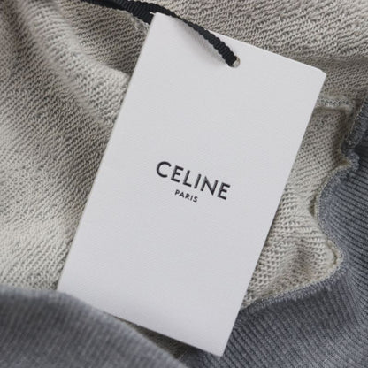 Celine 2y753670q Gradient Logo Print Pullover Hoodie Gray XS Made In Italy