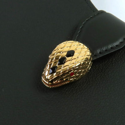 Bvlgari Bulgari 292051 Serpenti Ellipse Small 2WAY Leather Handbag Chain