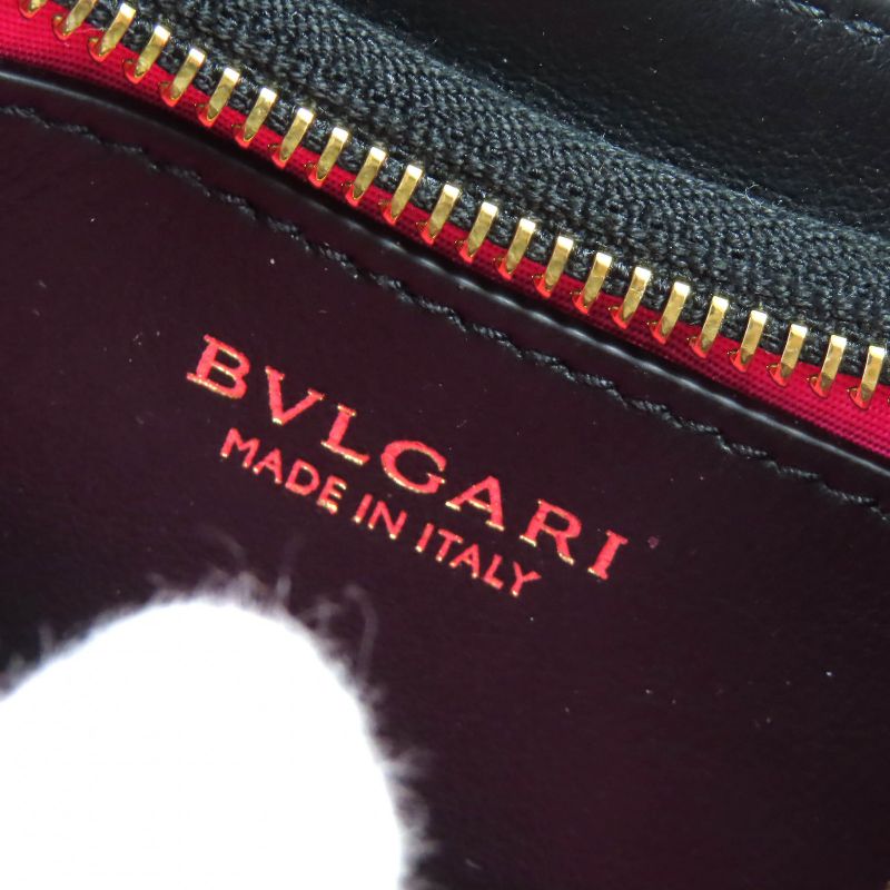 Bvlgari Bulgari 292051 Serpenti Ellipse Small 2WAY Leather Handbag Chain