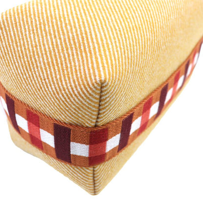 Hermes Brid A Black PM Au Carré 100% Wool Fauve Orange Silver Hardware H Logo