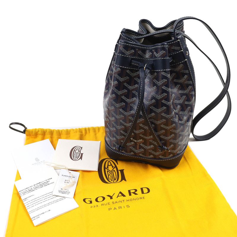 Goyard Peflotpmlty12cl12p Petit Flo Bucket Bag Calf Leather Goyard Din Canvas