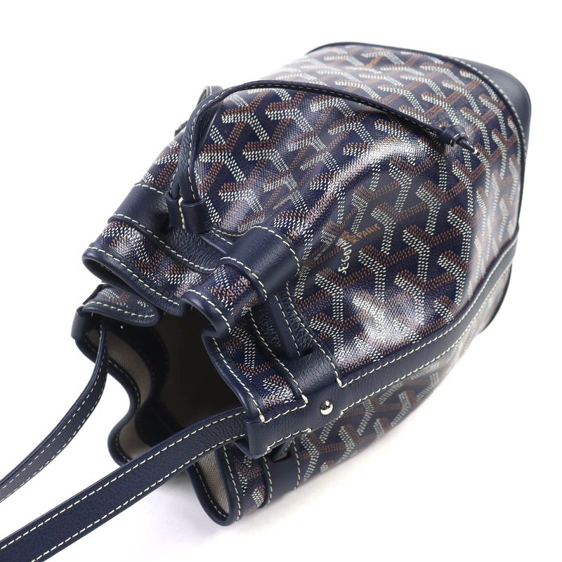 Goyard Peflotpmlty12cl12p Petit Flo Bucket Bag Calf Leather Goyard Din Canvas