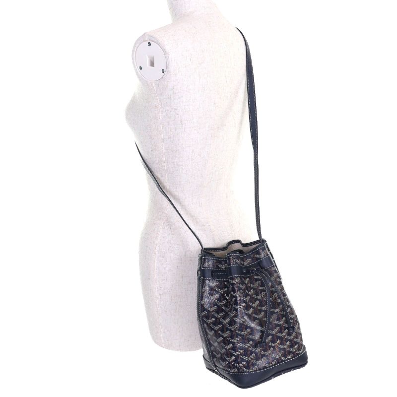 Goyard Peflotpmlty12cl12p Petit Flo Bucket Bag Calf Leather Goyard Din Canvas