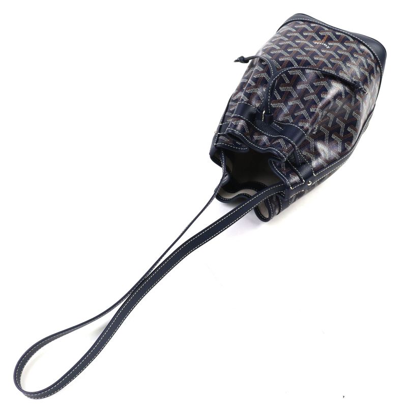 Goyard Peflotpmlty12cl12p Petit Flo Bucket Bag Calf Leather Goyard Din Canvas