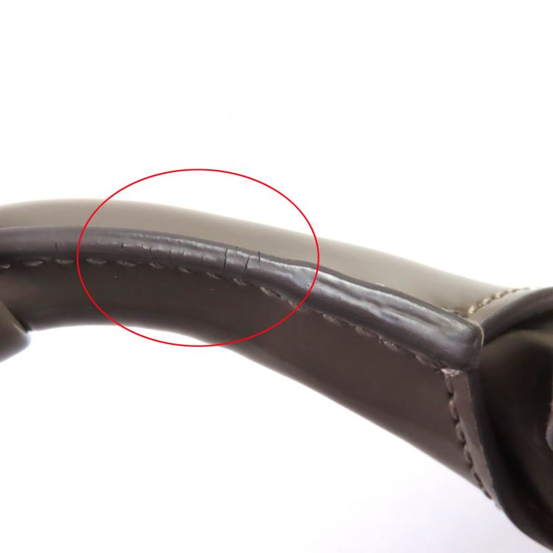 Balenciaga 671342 Bistro XS Enamel 2-way Basket Bag With Shoulder Grayish