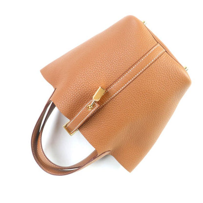 Hermes Picotin Lock PM Gold Taurillon Clemence Gold Hardware Handbag Engraved K