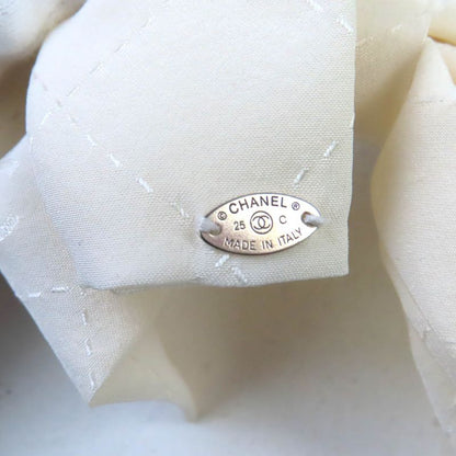 CHANEL 25C Aaa730 2025 Cruise Silk Coco Embroidered Ribbon Barrette With