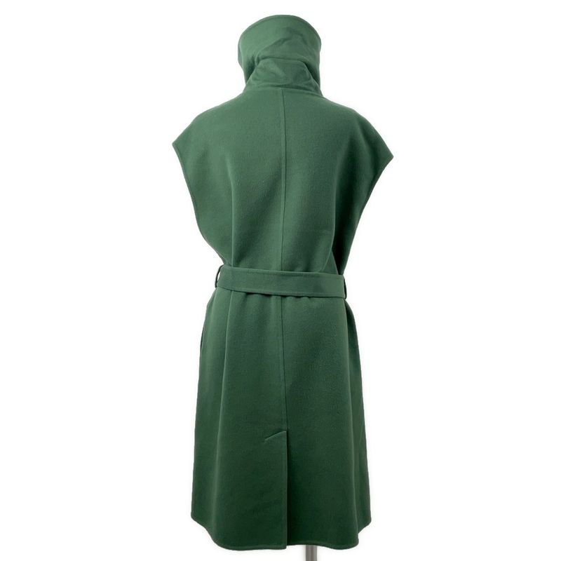 Hermes Coat Long Vest Button Cashmere 42