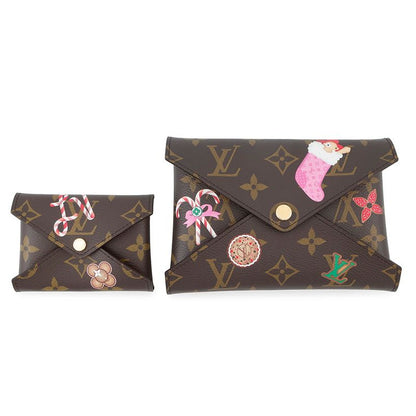 Louis Vuitton Clutch Monogram Pochette Kirigami Christmas Limited Candy Red