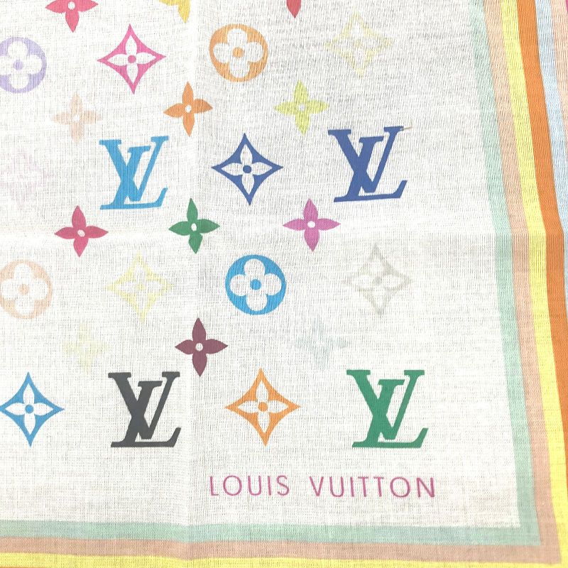 Louis Vuitton Multicolor Takashi Murakami Bandana Scarf: X3200