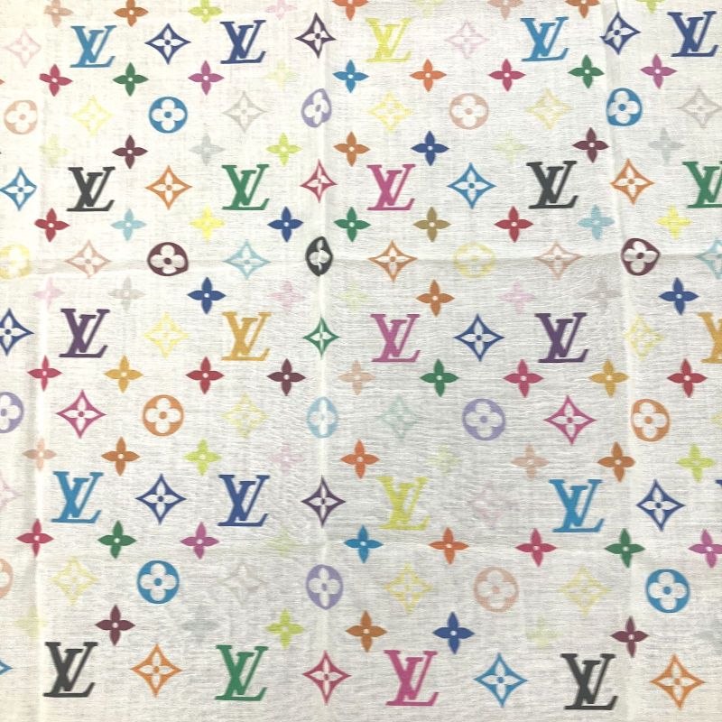 Louis Vuitton Multicolor Takashi Murakami Bandana Scarf: X3200