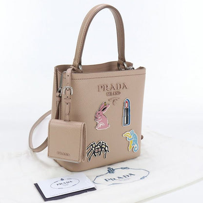 Prada 1ba217 2ERX F0236 Handbag Saffiano Leather Women